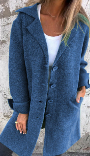 Victoria – Eenrijige Dames-Cardigan met Zakken