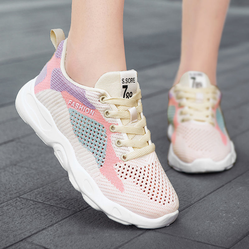 Heidi – Veelzijdige Dames-Sneakers met Kleurvlakken