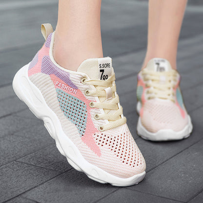 Heidi – Veelzijdige Dames-Sneakers met Kleurvlakken