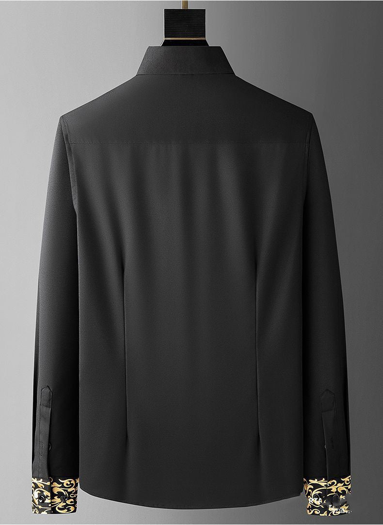 Sean – Oversized Hemd met Geborduurde Halslijn