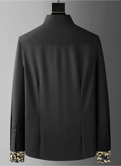 Sean – Oversized Hemd met Geborduurde Halslijn