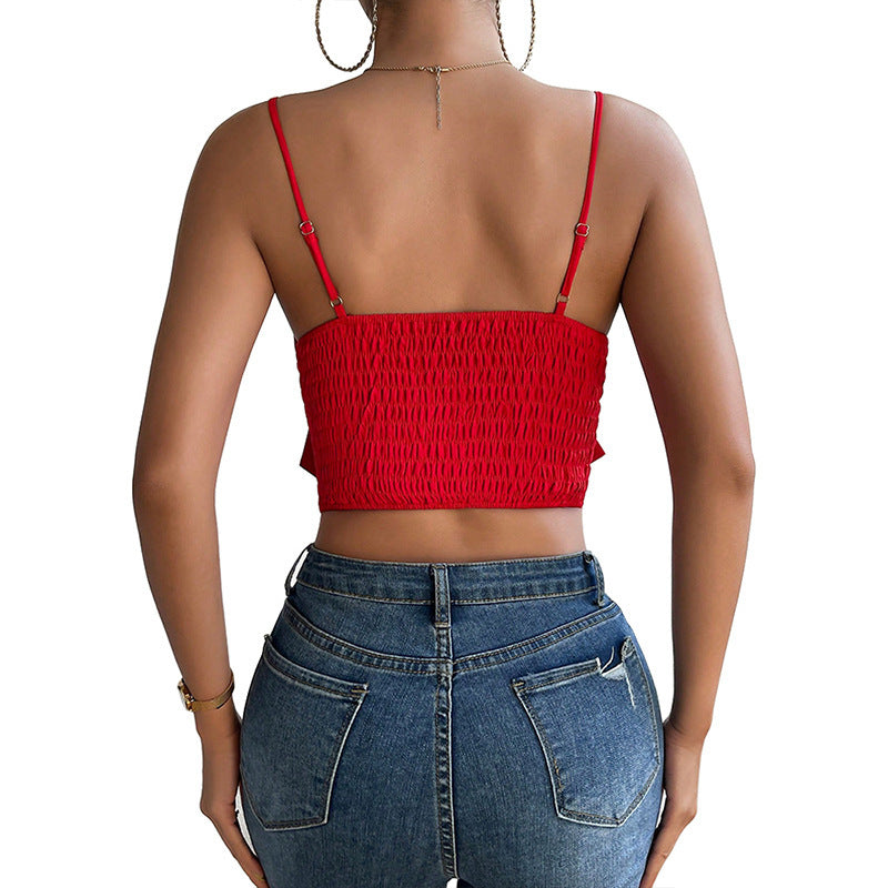 Patricia – Camisole met Buikbedekking en Strik