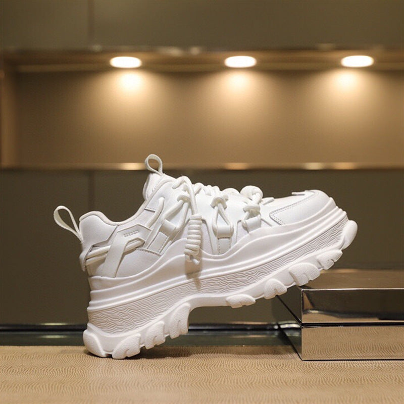 Brenda – Dames Fashion Freizeitsneaker met Plateausole uit Vegan Leer