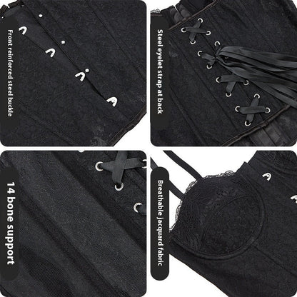 Chelsea – Sexy Kanten Corset van Ademend Materiaal