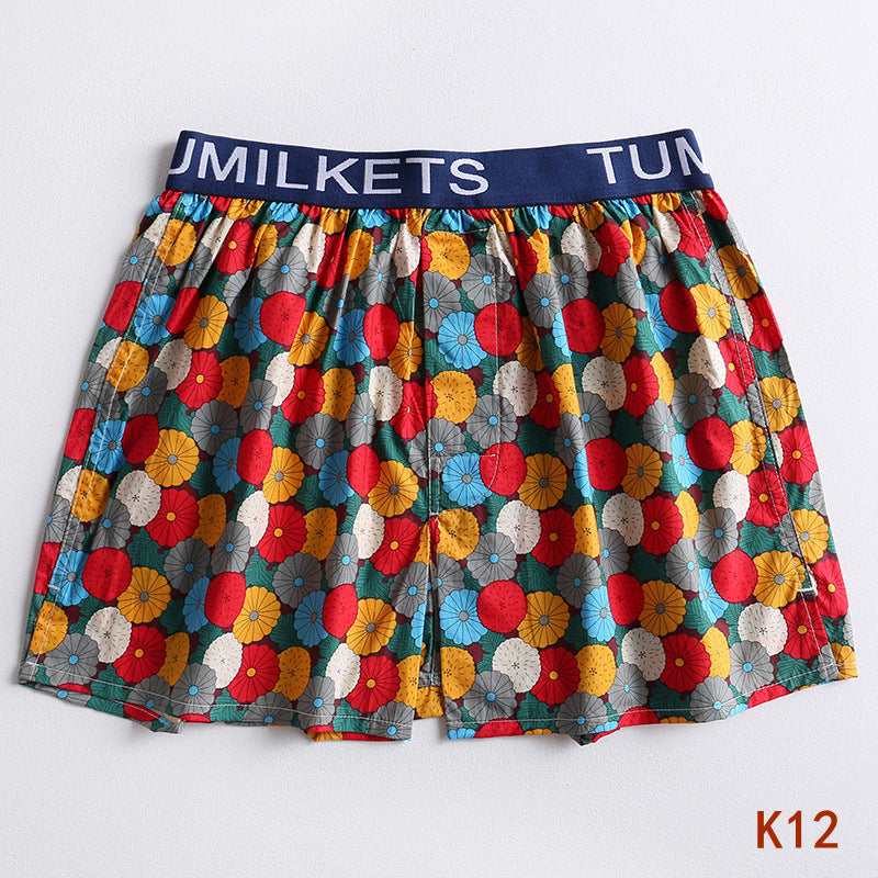 Allan – Bedrukte Herenboxershorts van Katoen