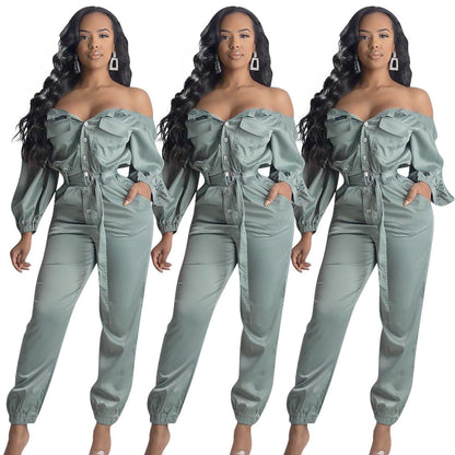 Helen – Streetwear Jumpsuit met Sexy Off-Shoulder-Design