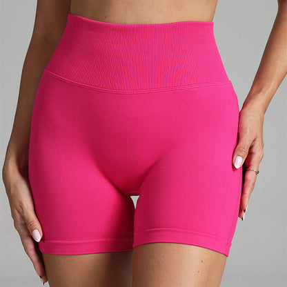 Tara – Naadloze Yoga-Shorts voor Dames met Hoge Taille en Heupenstrakker Design