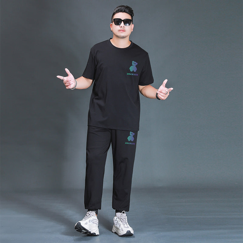 Joe – Oversized T-Shirt en Broek Twee-delig Casual Sportpak