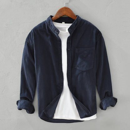 Adrian – Casual Corduroy Overhemd met Lange Mouwen