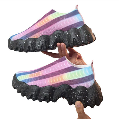 Amy – Kleurrijke Dames-Sneakers met Dikke Zool
