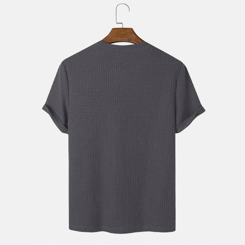 Louis – Basic T-Shirts met ronde hals in effen kleuren voor heren
