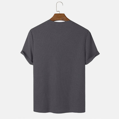 Louis – Basic T-Shirts met ronde hals in effen kleuren voor heren