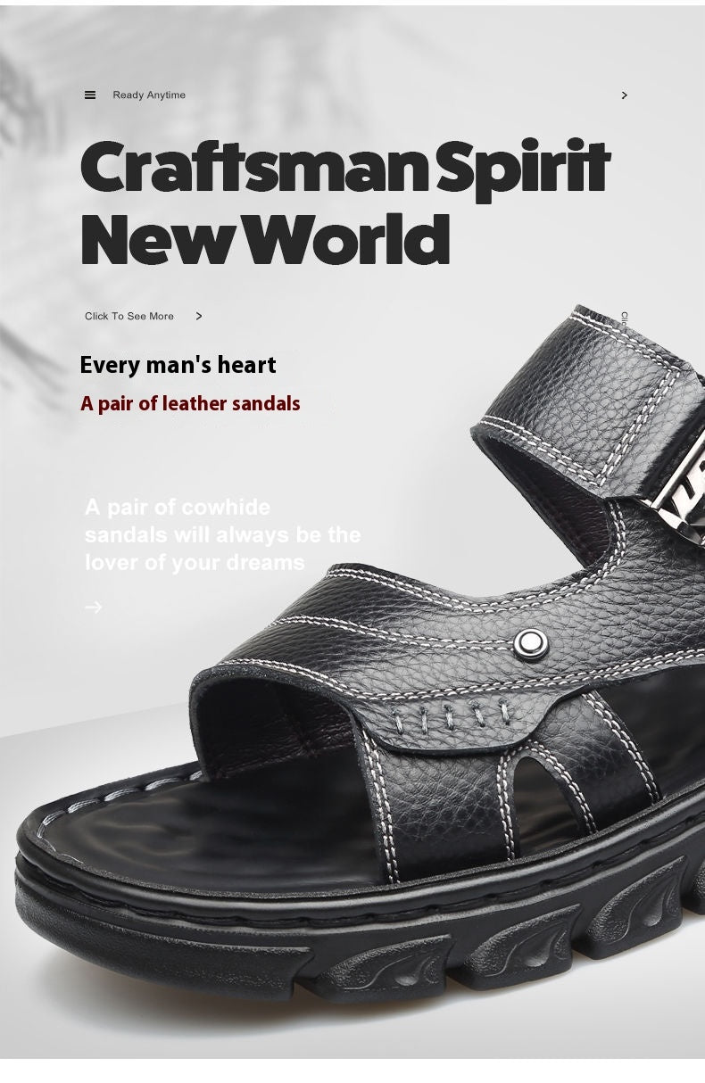 Ray – Comfortabele Heren Sandalen van Vegan Leer
