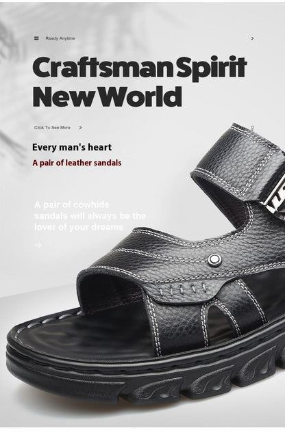 Ray – Comfortabele Heren Sandalen van Vegan Leer