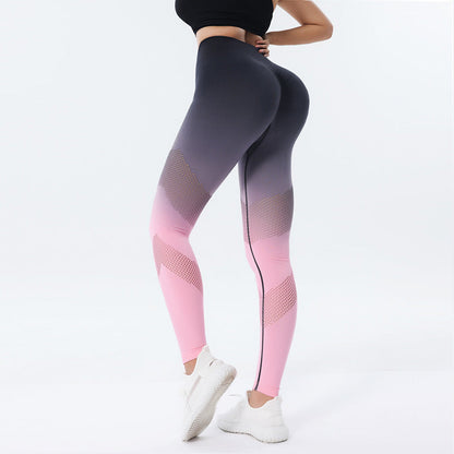 Jade – Naadloze Hoogwaardige Fitness Leggings met Kleurverloop