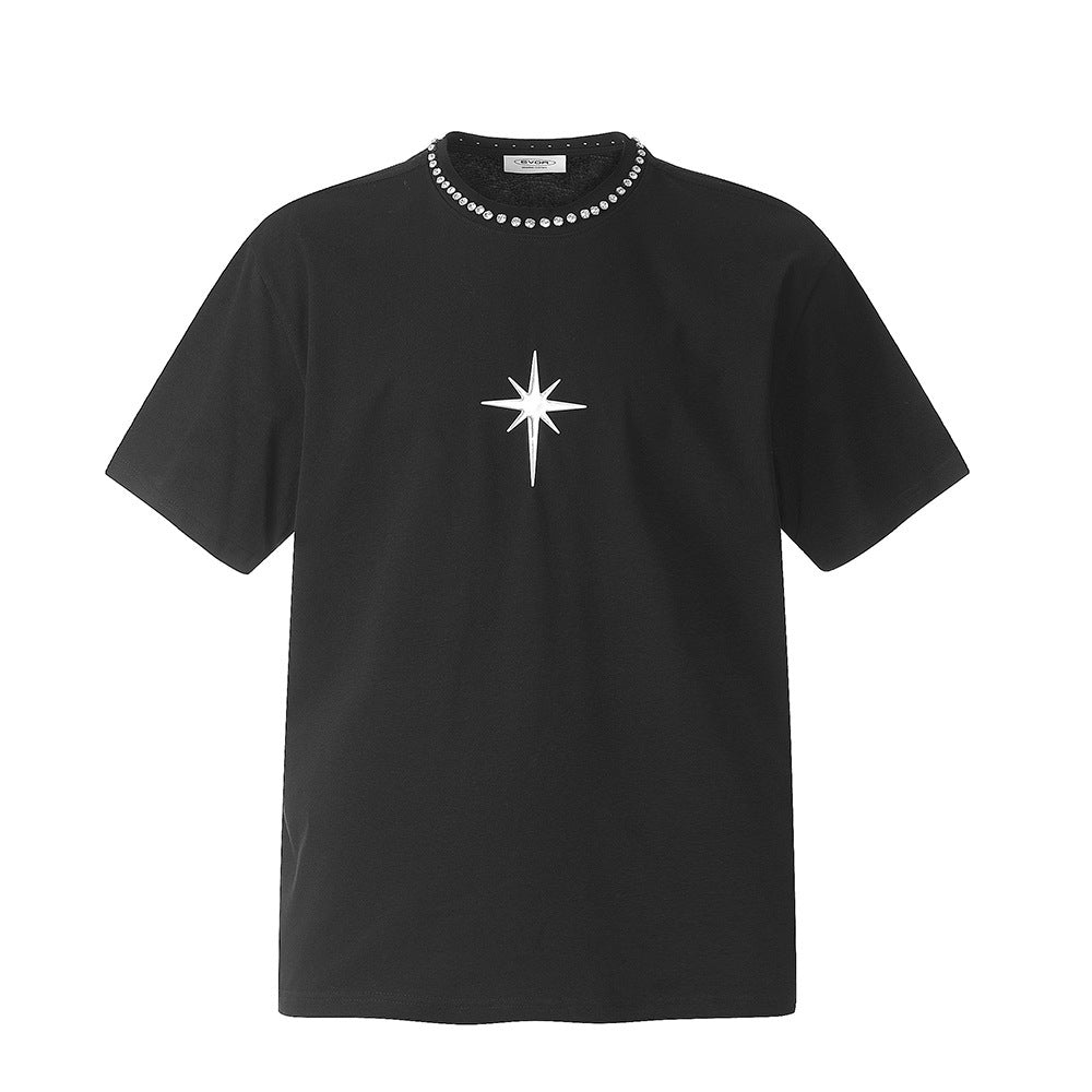 Raymond – Donker Cross Star T-Shirt voor Heren