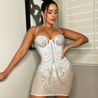 Angela – Modisch Damenkleid met Quasten voor Feestjes