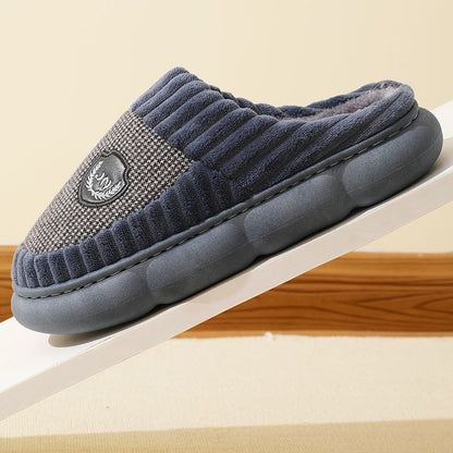 Alice – Pluche Pantoffels met Kleurblok voor Winter