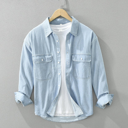Julie – Casual Denim Lange Mouw Top