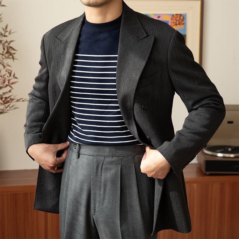 Matt – Vintage Ronde Hals Trui voor Heren