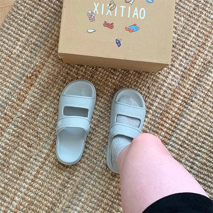 Gillian – Comfortabele Strand-Pantoffels met Dubbele Bandjes