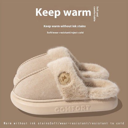 Audrey – Fluffy Winterpantoffels met Dikke Zool