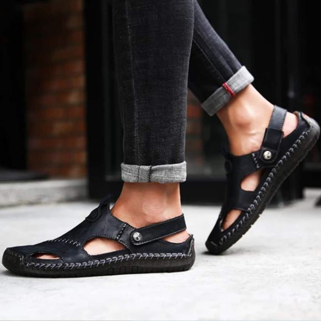 Bryan – Zachte Herensandalen van Vegan Leer
