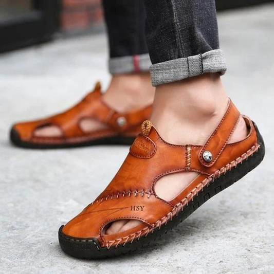 Bryan – Zachte Herensandalen van Vegan Leer