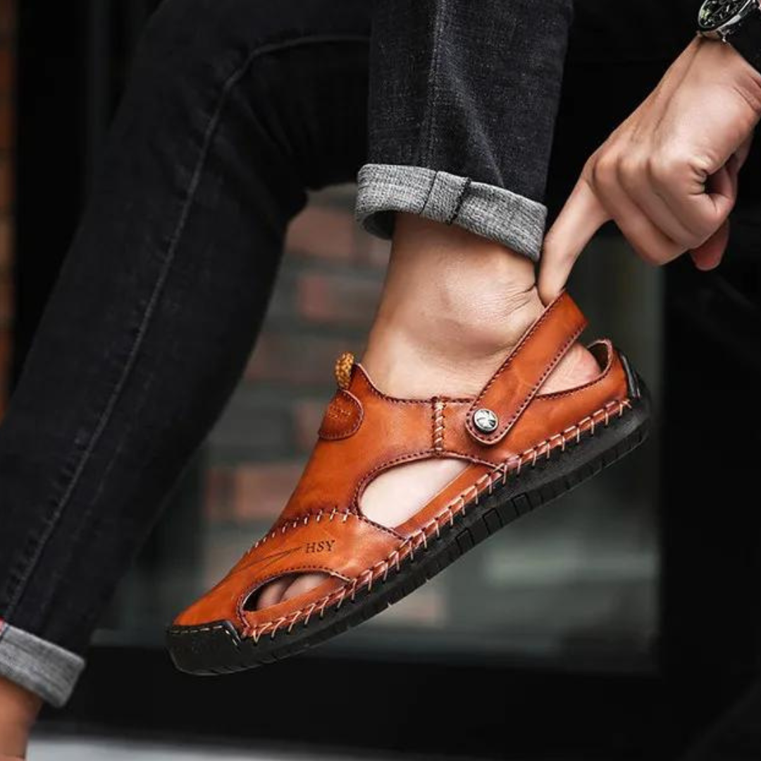 Bryan – Zachte Herensandalen van Vegan Leer