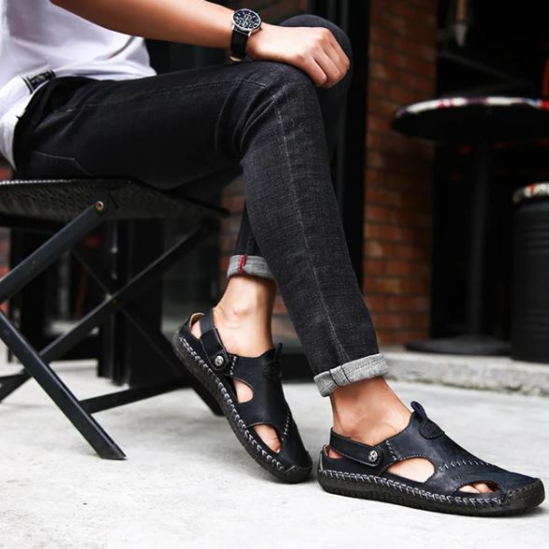 Bryan – Zachte Herensandalen van Vegan Leer