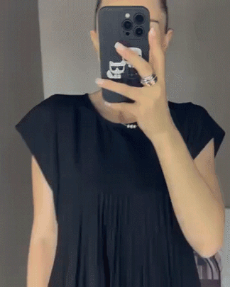 Wendy – Mouwloze Plissé Jurk
