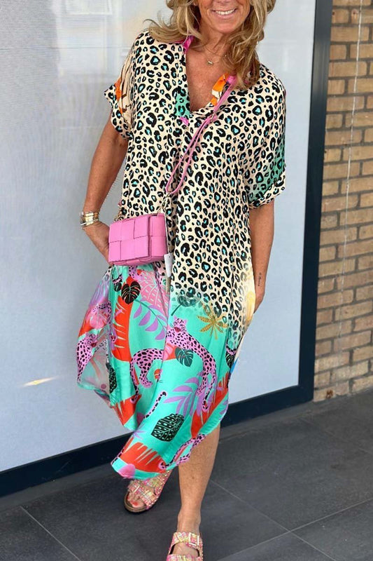 Andrea – Jurk met Luipaardprint